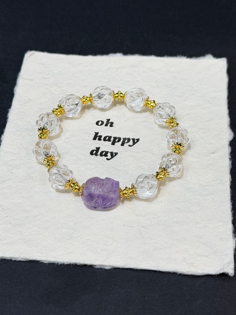 Crystal Amethyst Bracelet - 2