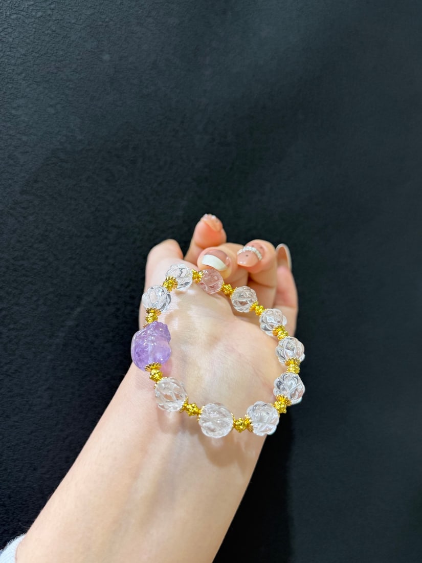 Crystal Amethyst Bracelet - 3