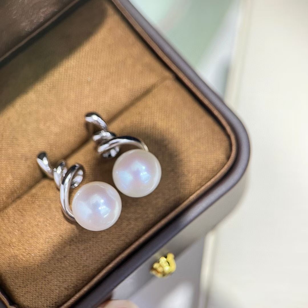 Silver Pearl Earrings - 2