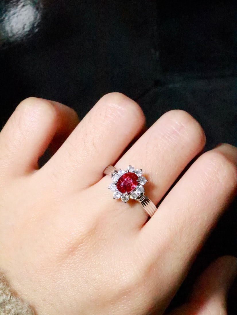 PT950 Platinum Ruby Ring - 5