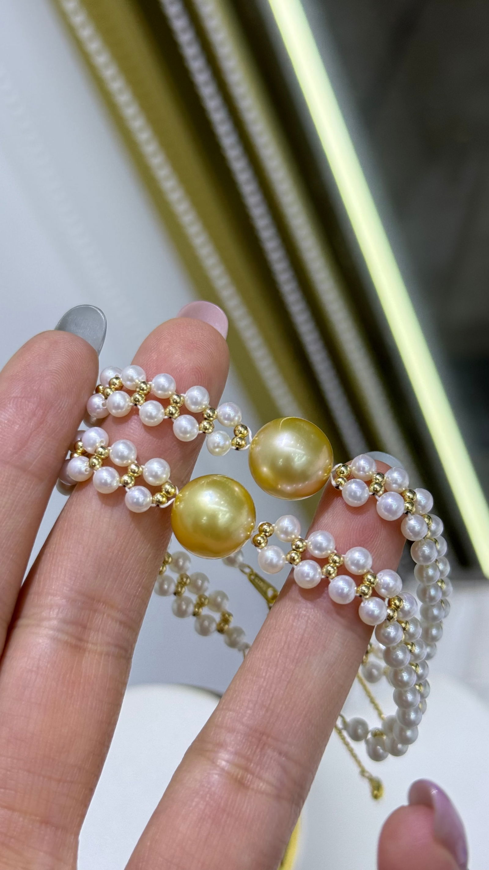 Gold Pearl Bracelet - 3
