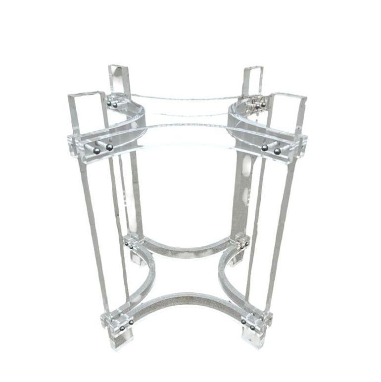 Mid-century Lucite & Glass Round Dining Table by Charles Hollis Jones - 11