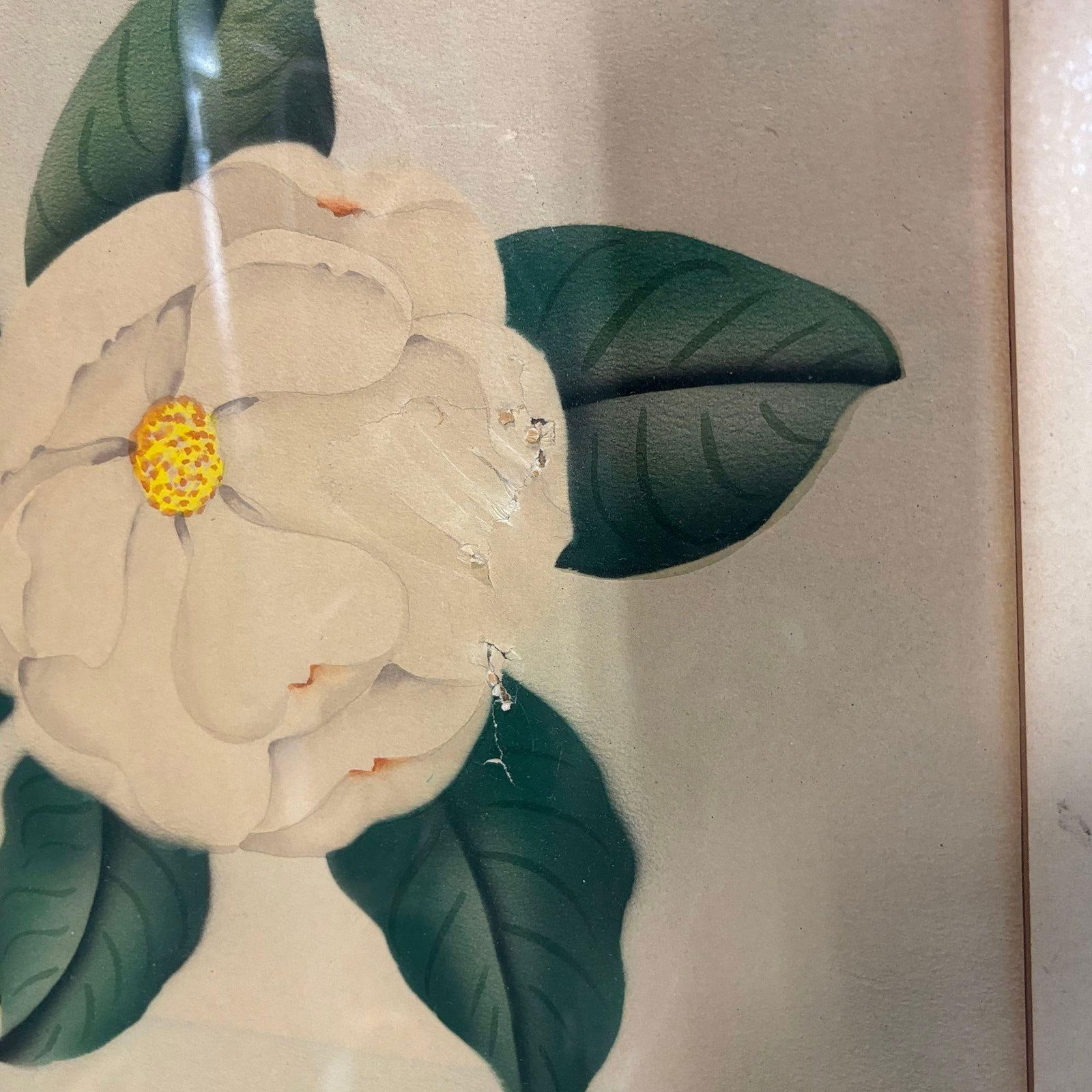 Pink Flamingo Watercolor Painting on Paper Signed by Shirrell Graves, Framed - 3