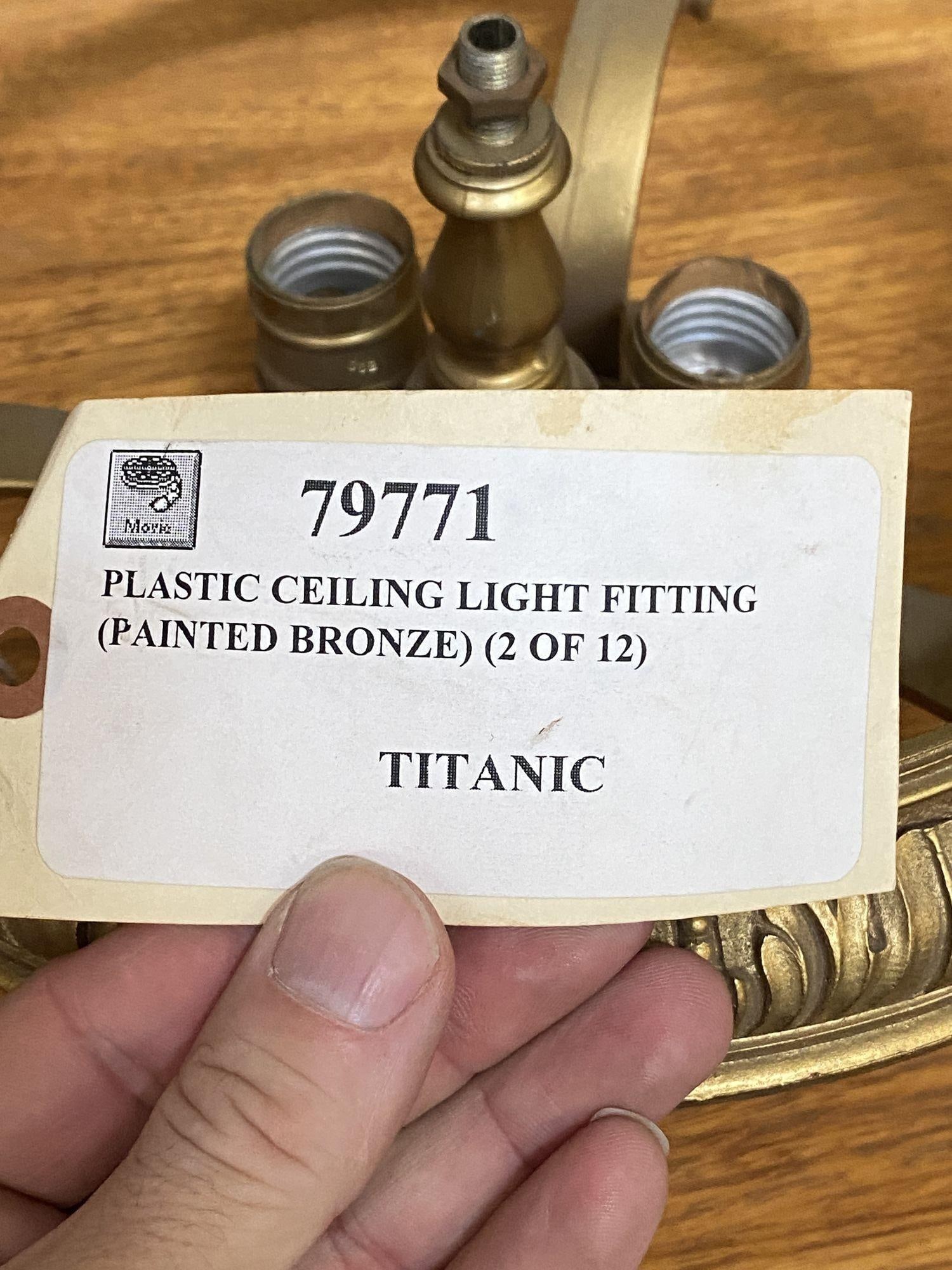 Working Screen Used Ceiling Light Prop From 1997 Titanic - 19