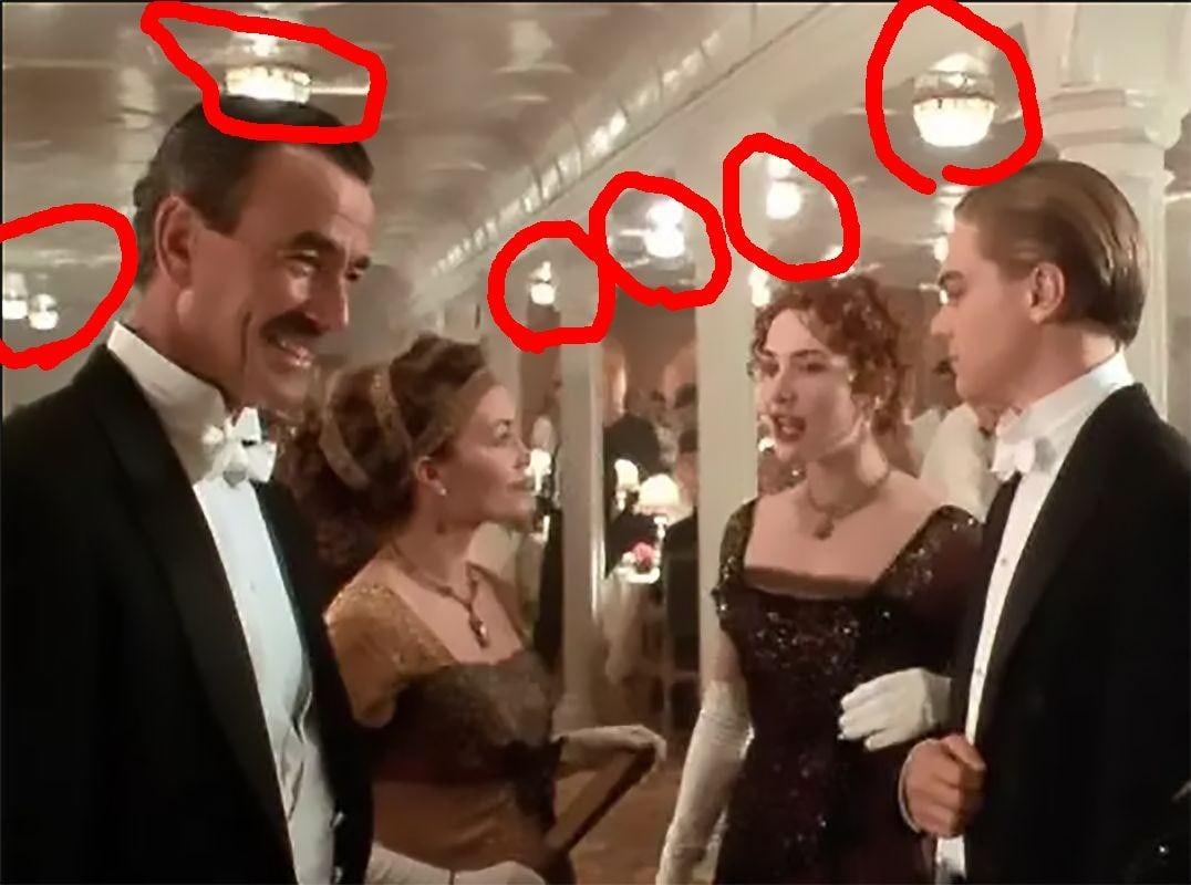 Working Screen Used Ceiling Light Prop From 1997 Titanic - 8