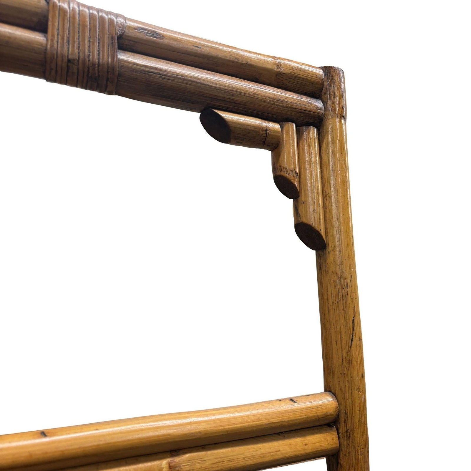 Rattan Room Divider Folding Screen Four Panels - 6