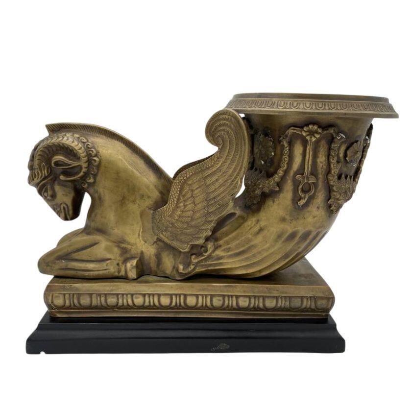 Golden Fleece Chrysomallos Winged Ram Bronze Mantle Urn - 17