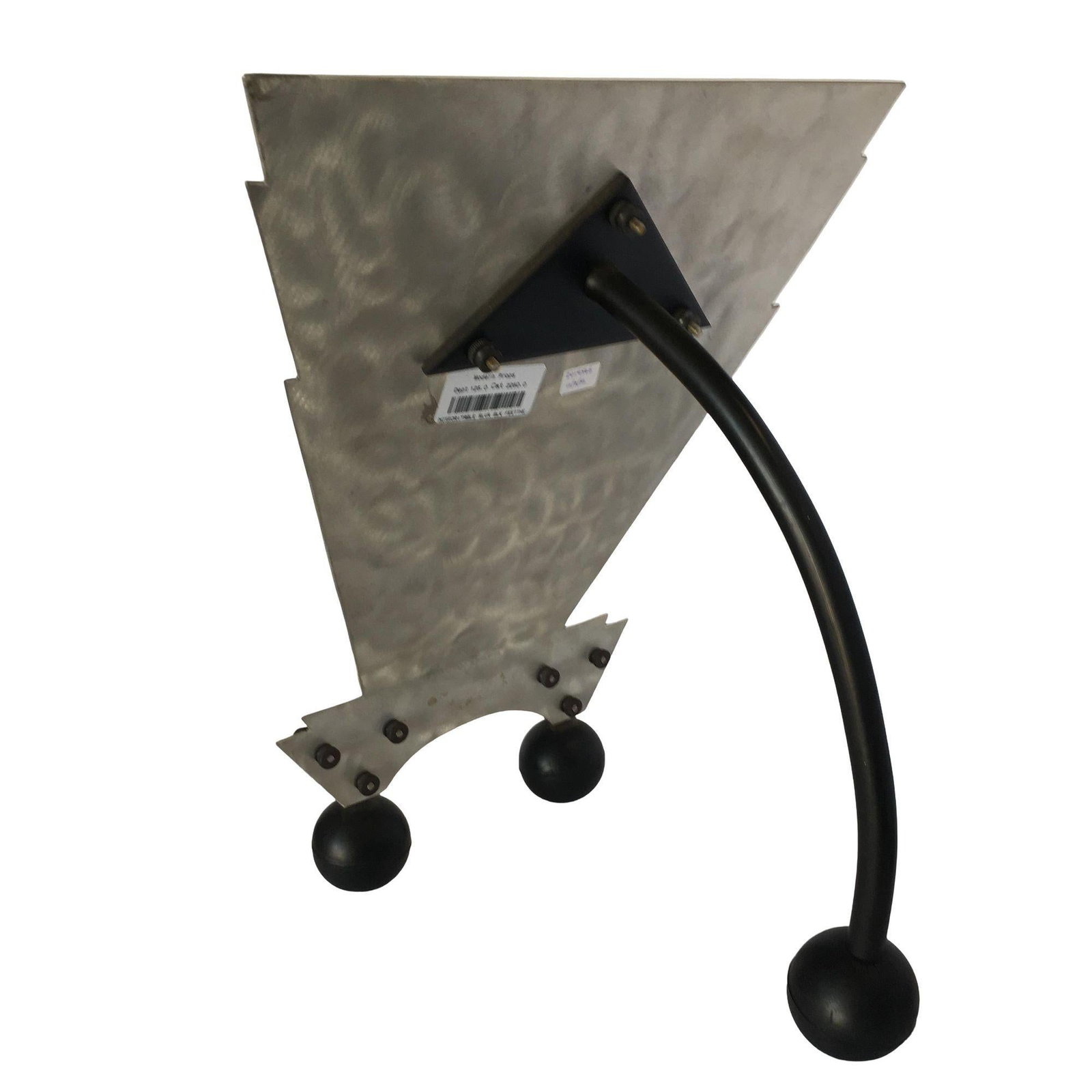 Custom Memphis Style Machined Metal Table Top Vanity Mirror - 10