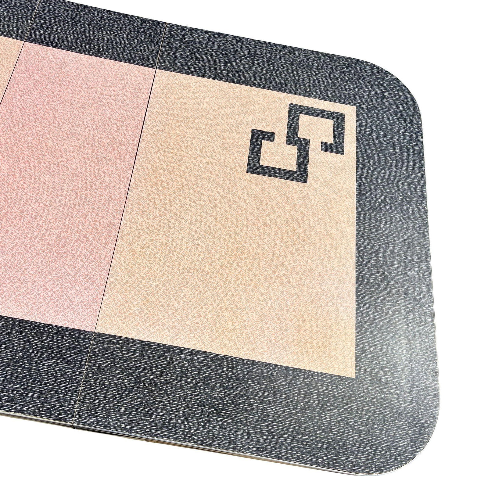 Mid-century Pink & Black Formica & Polished Chrome Kitchennette Dining Table - 4