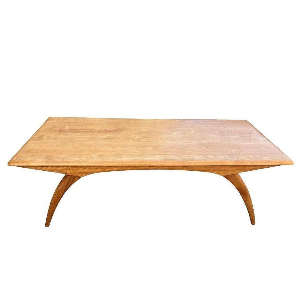 1953 Modernist Blond Birch "M795G" Coffee Table by Heywood Wakefield - 8