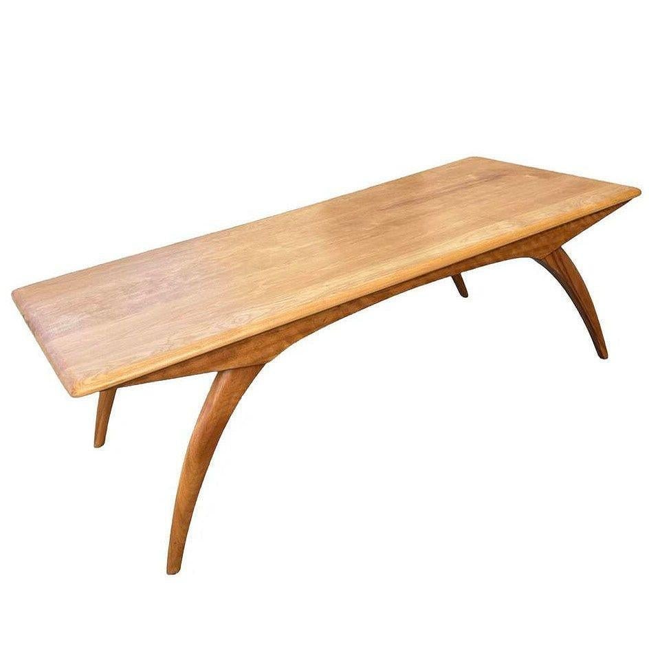1953 Modernist Blond Birch "M795G" Coffee Table by Heywood Wakefield - 9