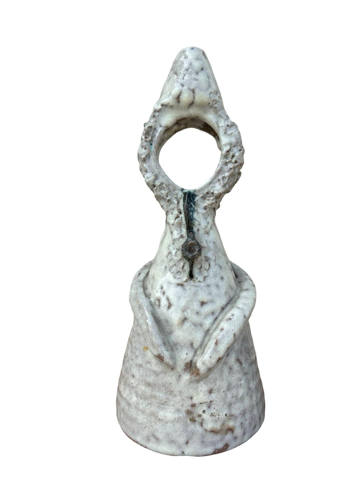 Terracota Glazed Anthropomorphic Sculpture Male and Female signed by Artist - 12