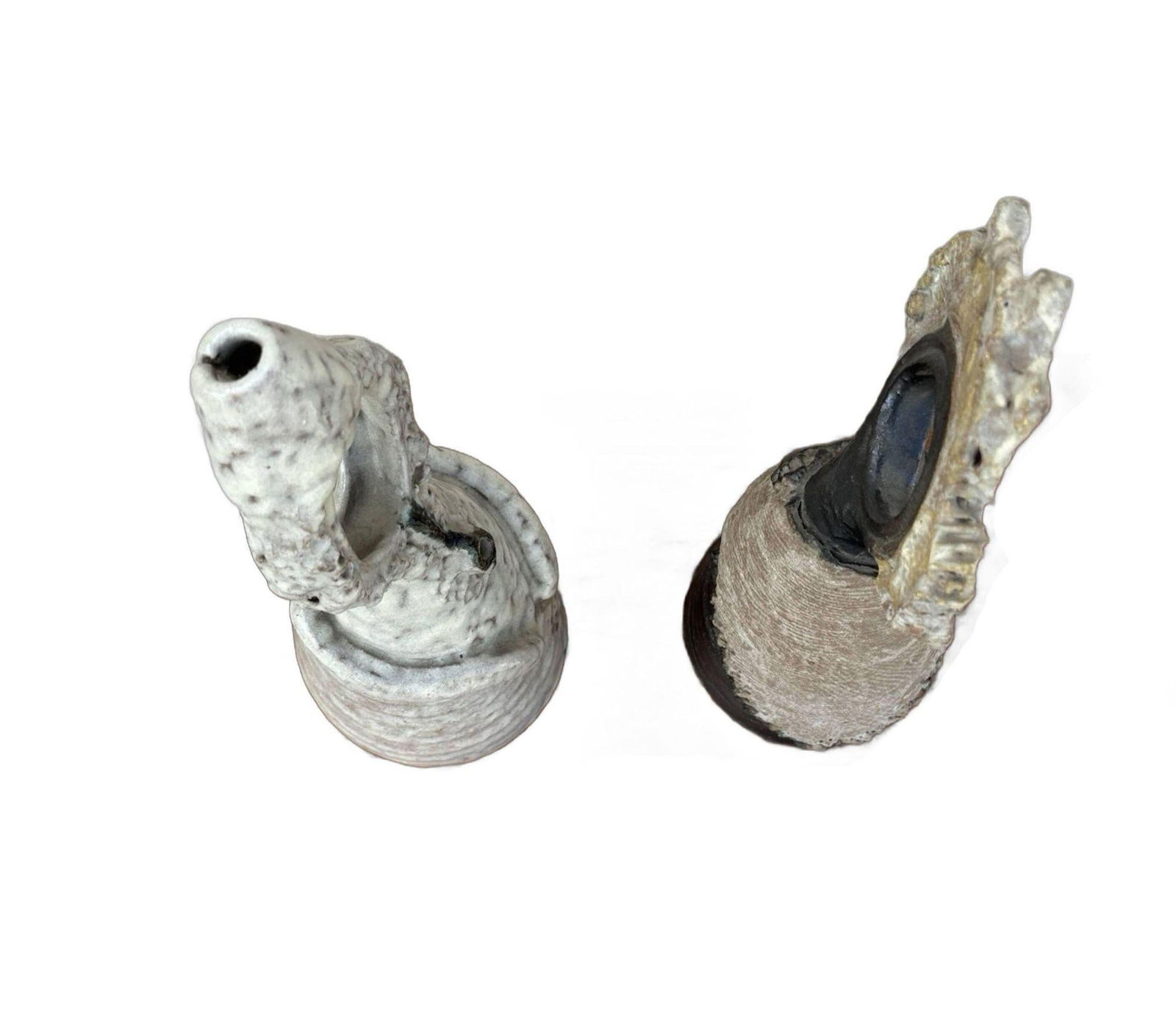 Terracota Glazed Anthropomorphic Sculpture Male and Female signed by Artist - 13