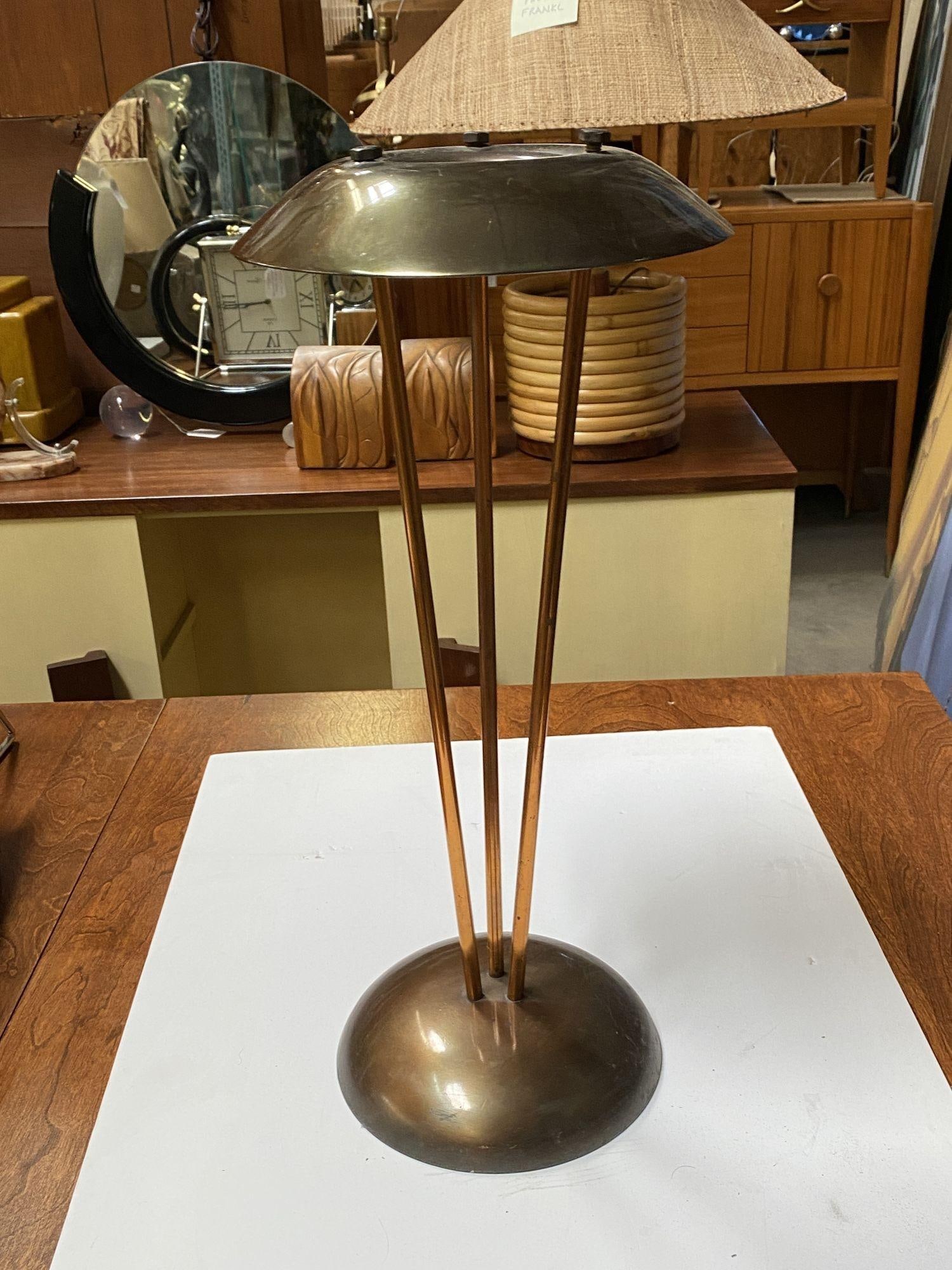 High Style Machine Age Bronze and Copper Art Deco Ashtray - 11