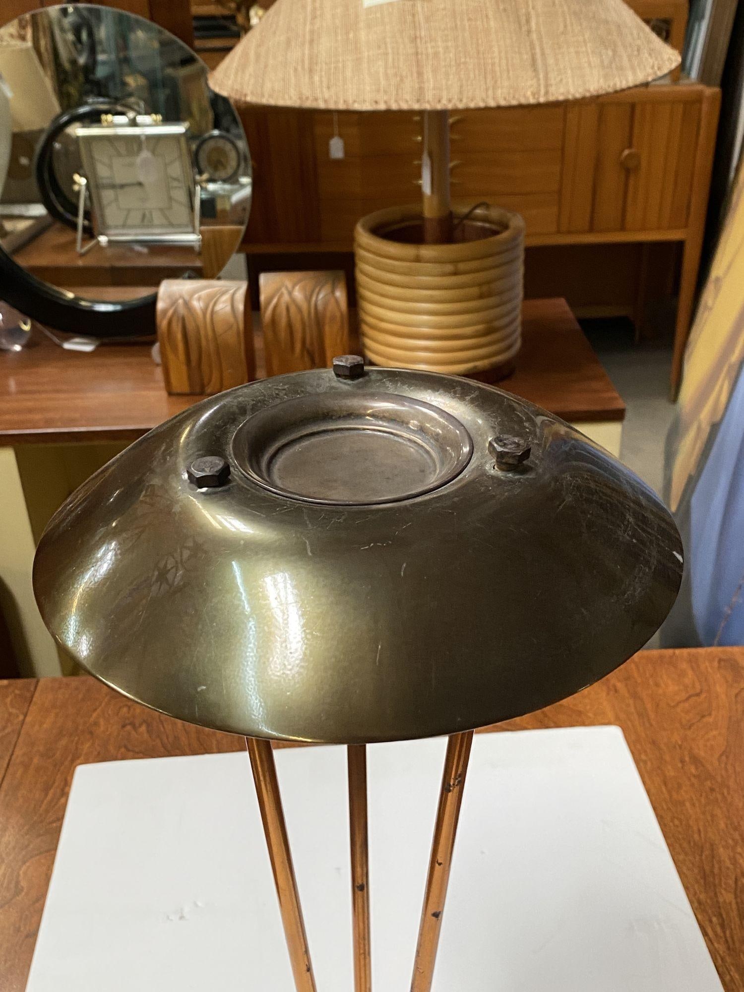 High Style Machine Age Bronze and Copper Art Deco Ashtray - 9