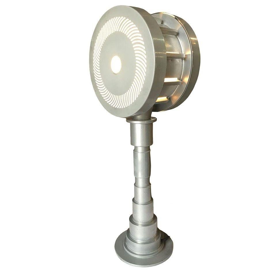 Post-Modern Futurist Enameled Futurist Steel Table Lamp 1990, 2 Available - 11
