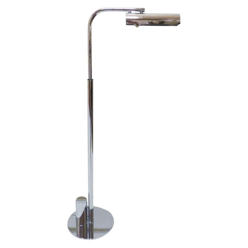 Midcentury Chrome "Ball Line" Lamp by Charles Hollis Jones: Title: Midcentury Chrome "Ball Line" Lamp by Charles Hollis Jones Description: Chrome-plated steel floor reading lamp from the Ball Line, designed in 1965 by Charles Hollis Jones. The Lamp features
