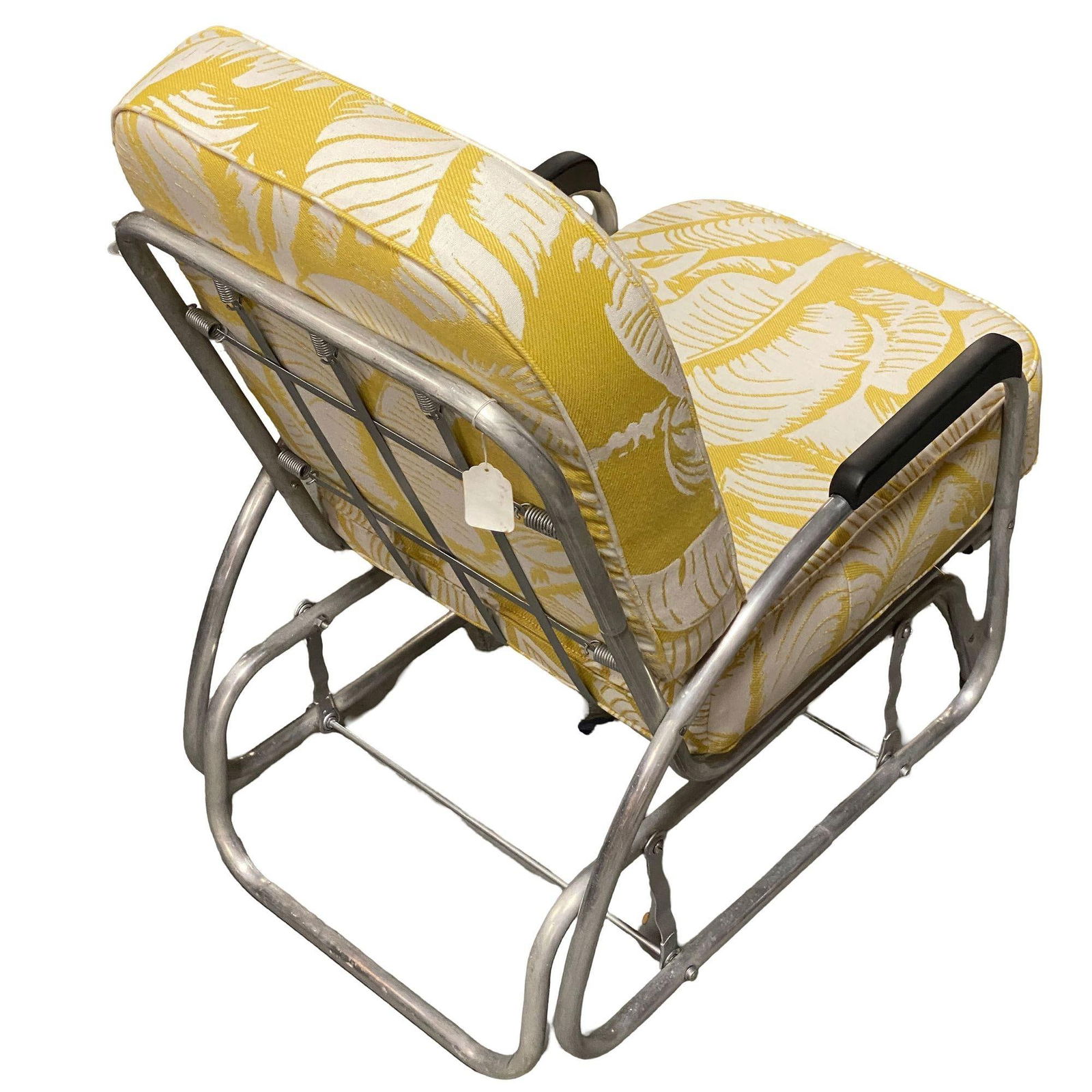 Aluminum Patio/Outdoor Sled Base Rocking Slider Armchair w/ Speed Arms - 4