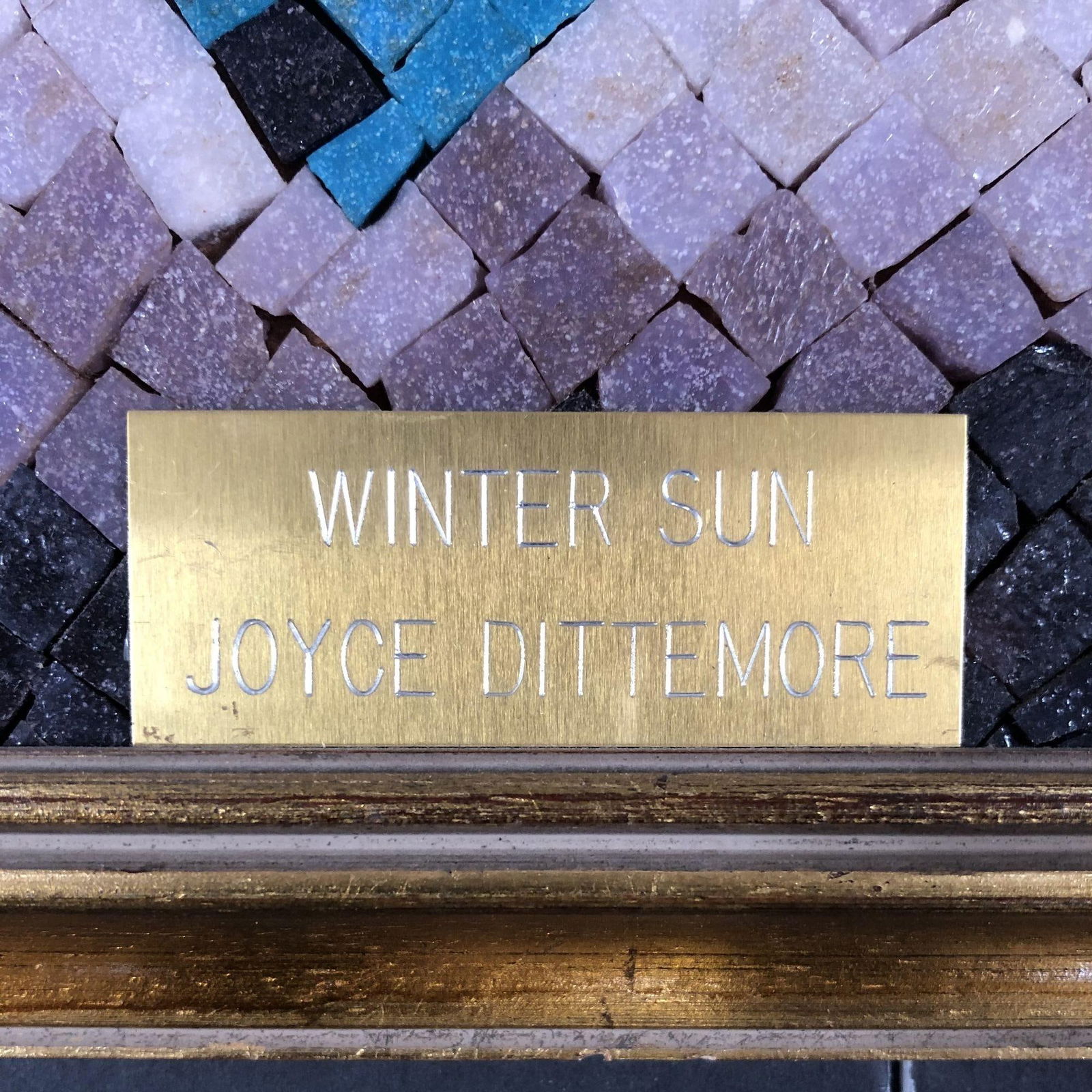 Mosaic Art "Winter Sun" Signed by Joyce Dittermore - 12