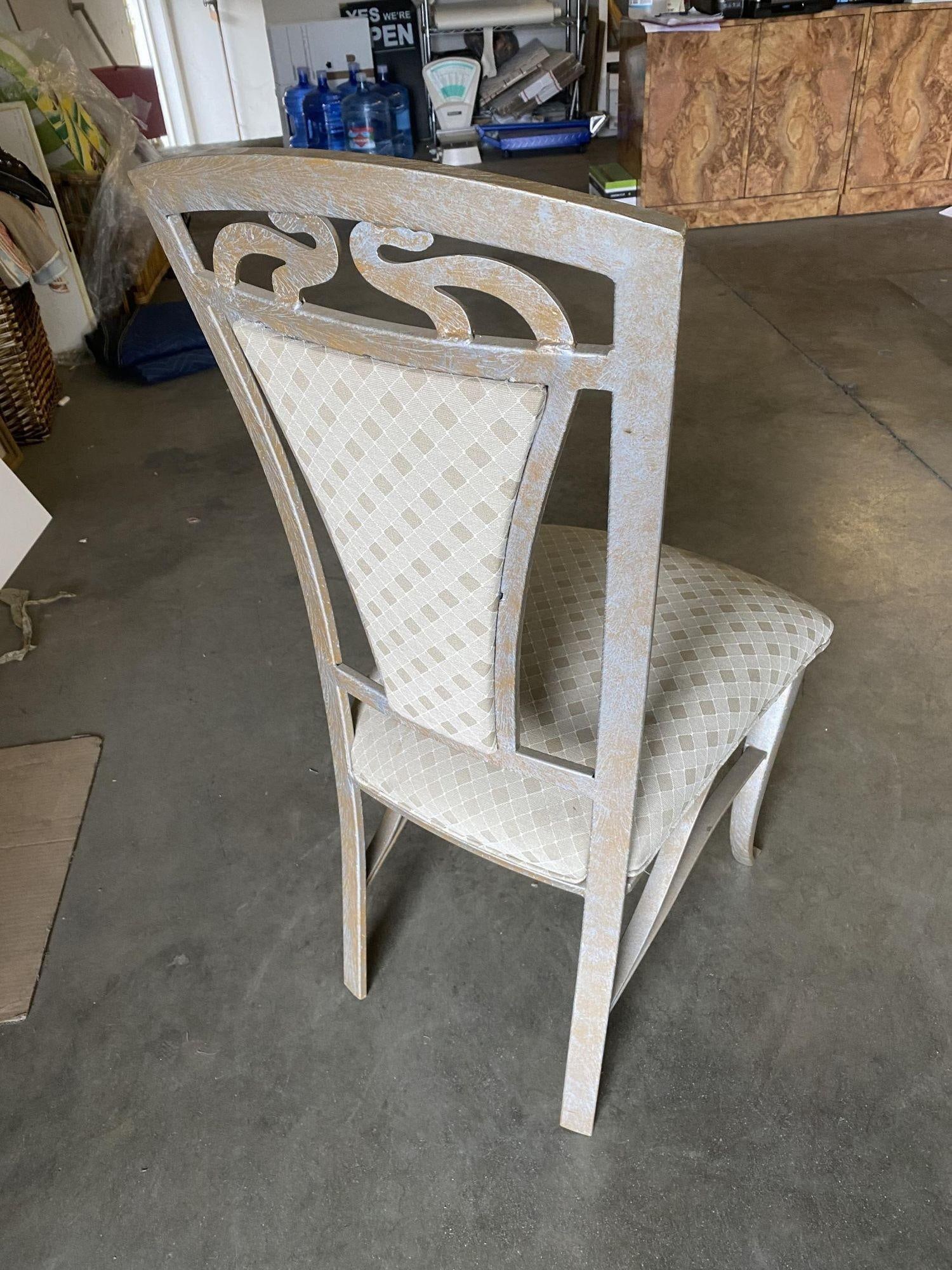 High Style Formal Dinning Steel Side Chair, Set of 4 - 13