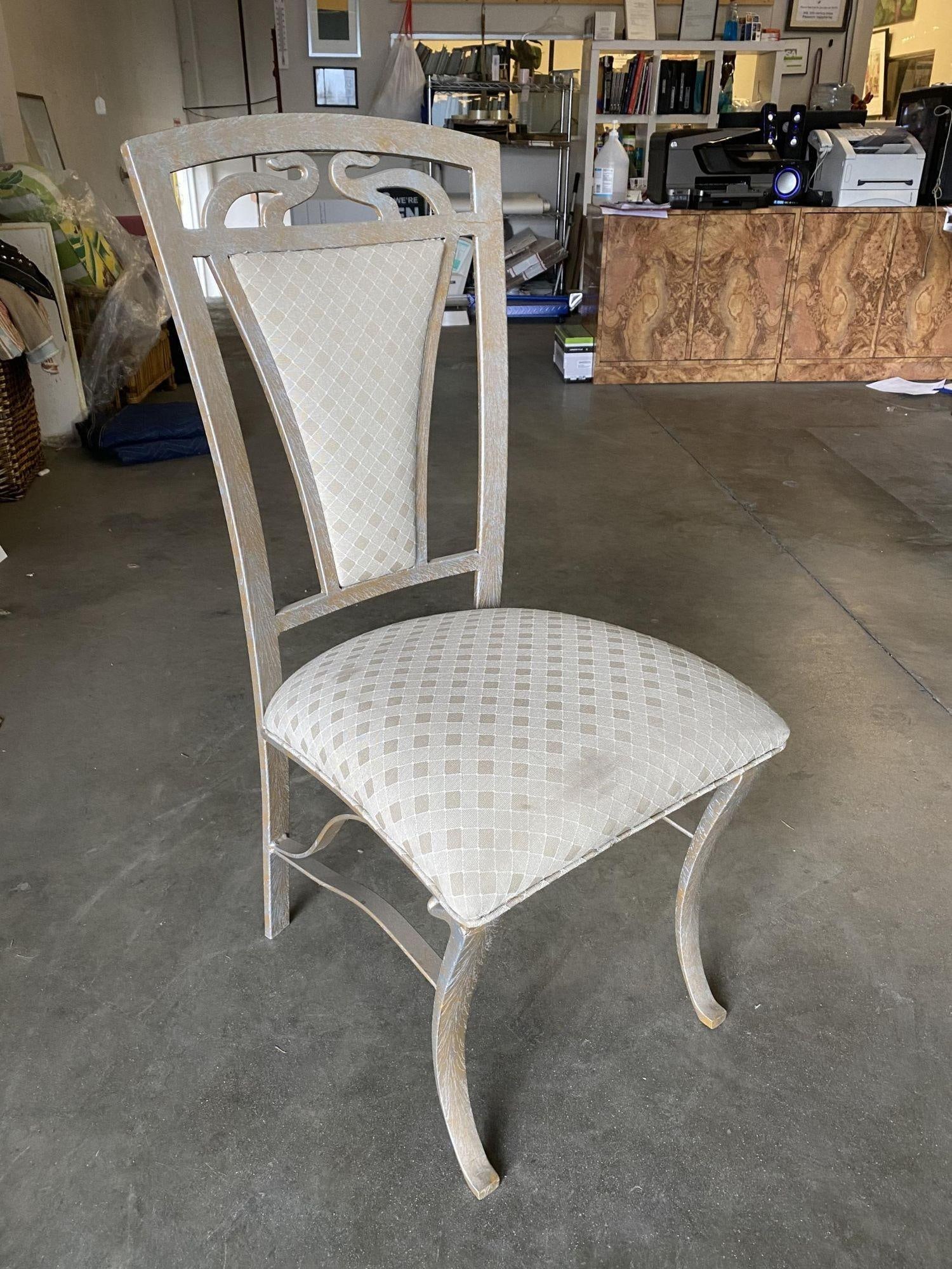 High Style Formal Dinning Steel Side Chair, Set of 4 - 9