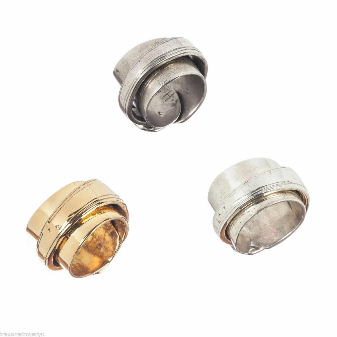 Sterling Silver Butter Knife Ring Silverware Alberto Juan: Title:Sterling Silver Butter Knife Ring Silverware Alberto JuanDescription:An old silver plated butter knife was polished clean, then molded and re-cast in sterling silver, then rolled into a nice