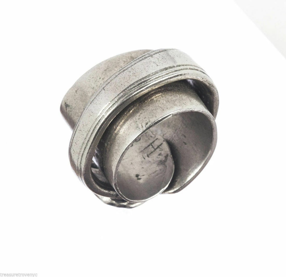 Sterling Silver Butter Knife Ring Silverware Alberto Juan - 7