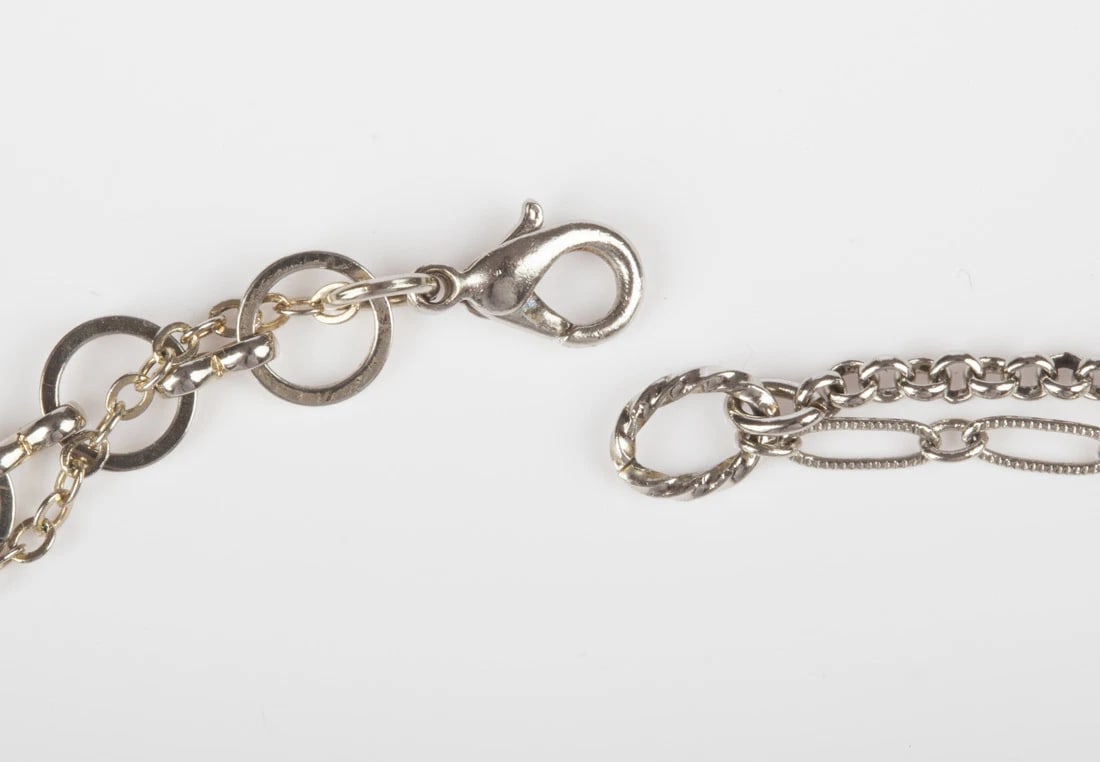 MCM Brass Tag Flapper Necklace - 7