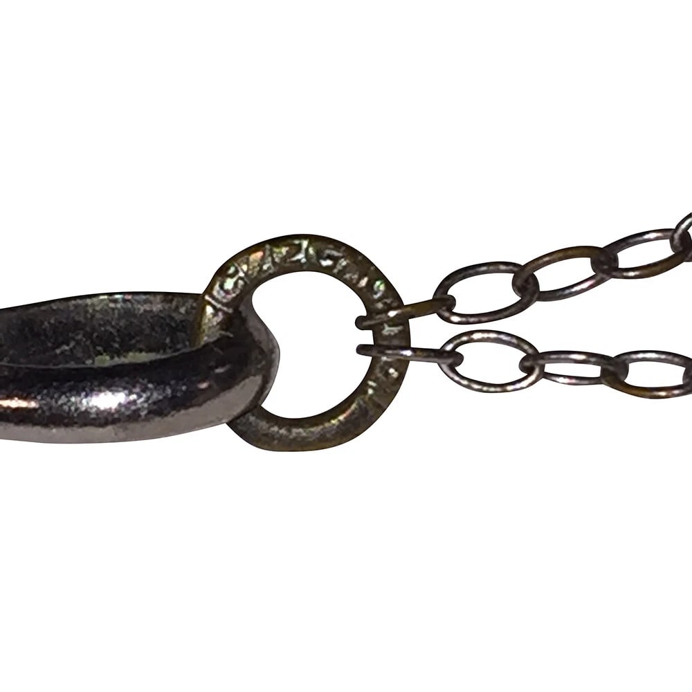 Art Deco Czech Glass Paste Rivière Bezel Set Necklace Large Emerald Cut Pendant - 7