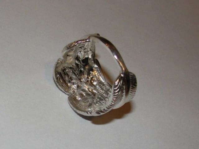 Tribal Inspired Feather Ring Band Alberto Juan - 3