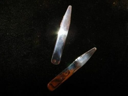 Polished Sterling Silver Collar Stays 2.5" Alberto Juan - 4