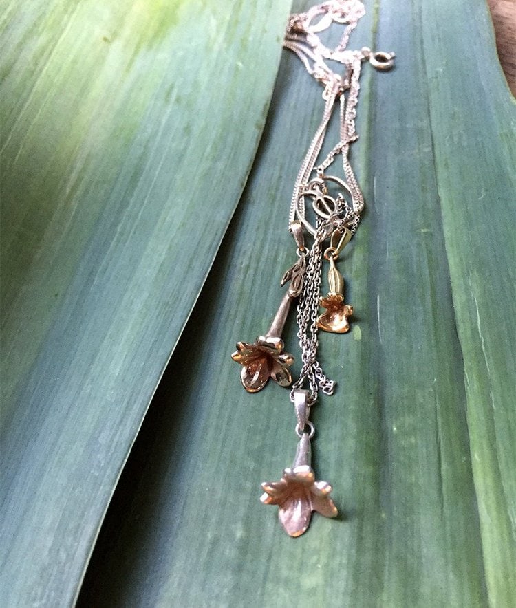 Sterling Silver Bindweed Pendant - 2