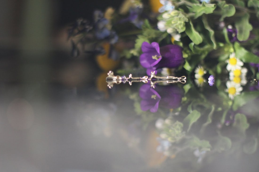 Sterling Silver Bindweed Pendant - 6