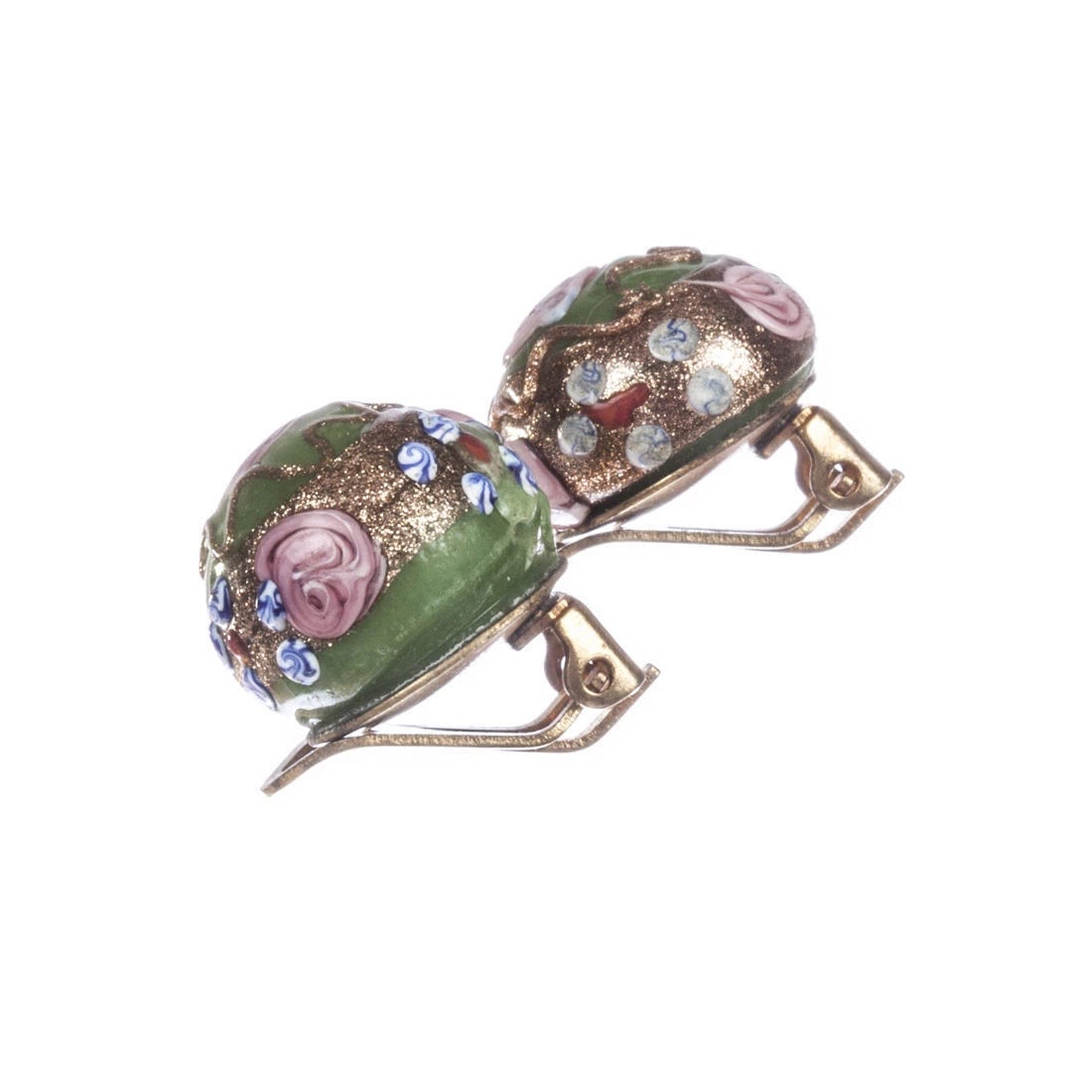 Venetian Cake Glass Earrings - 4