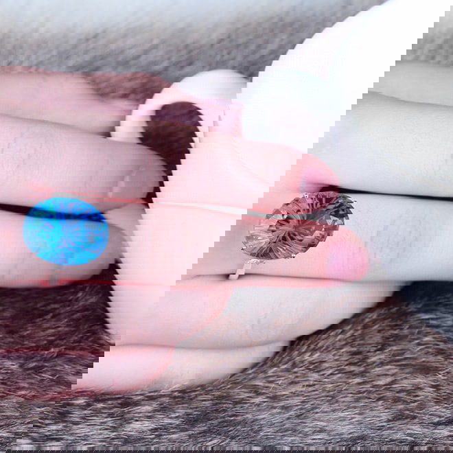 14K GOLD 20.38 CTW NATURAL TOPAZ & DIAMOND RING - 8