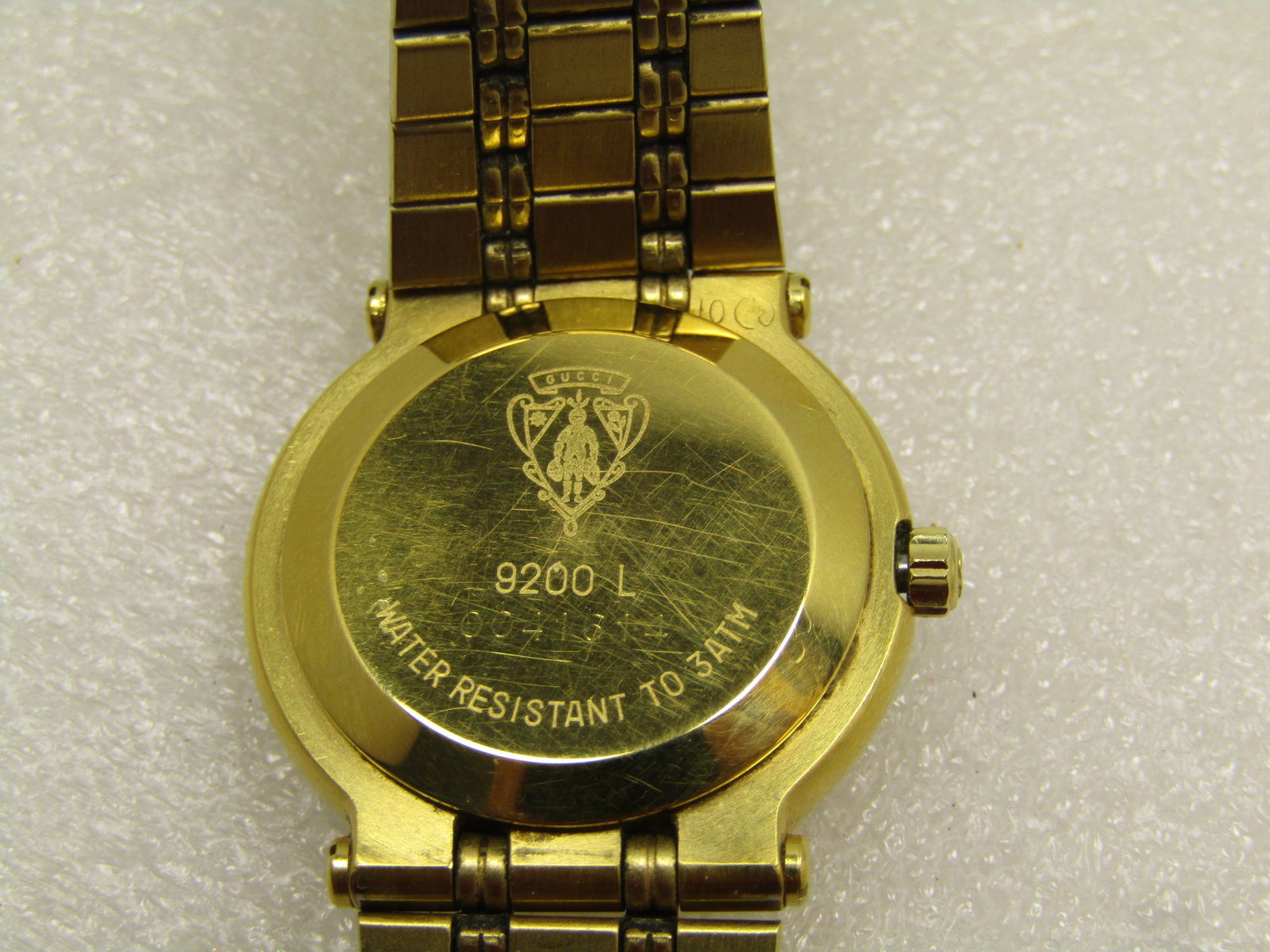 Ladies' Gucci Gold Tone Watch with Date & Second Hand, 1980's-1990's, Runs - 6
