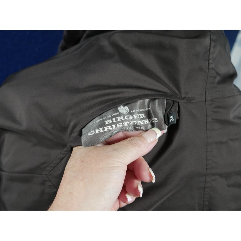 Designer Birger Christensen Sheared Mink & Chinchilla Reversible Fur Coat Jacket - 9