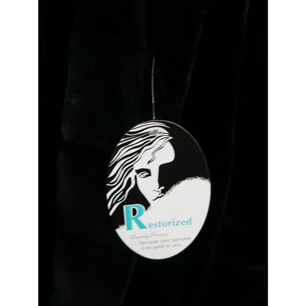 Gorgeous Unisex Dark Navy Sheared Mink Reversible Fur Coat Jacket - 4