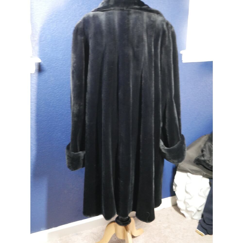 Gorgeous Unisex Dark Navy Sheared Mink Reversible Fur Coat Jacket - 6