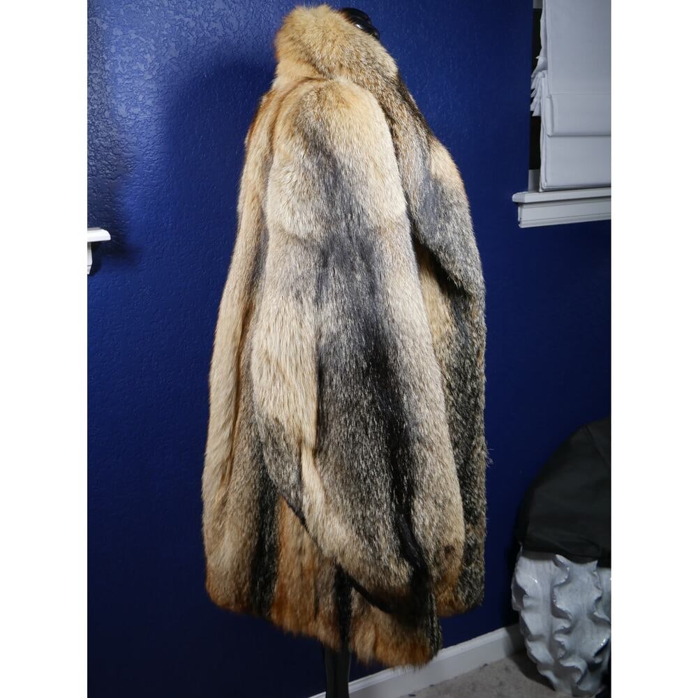 Amazing American Plains Fox Fur Coat Jacket Unisex! - 4