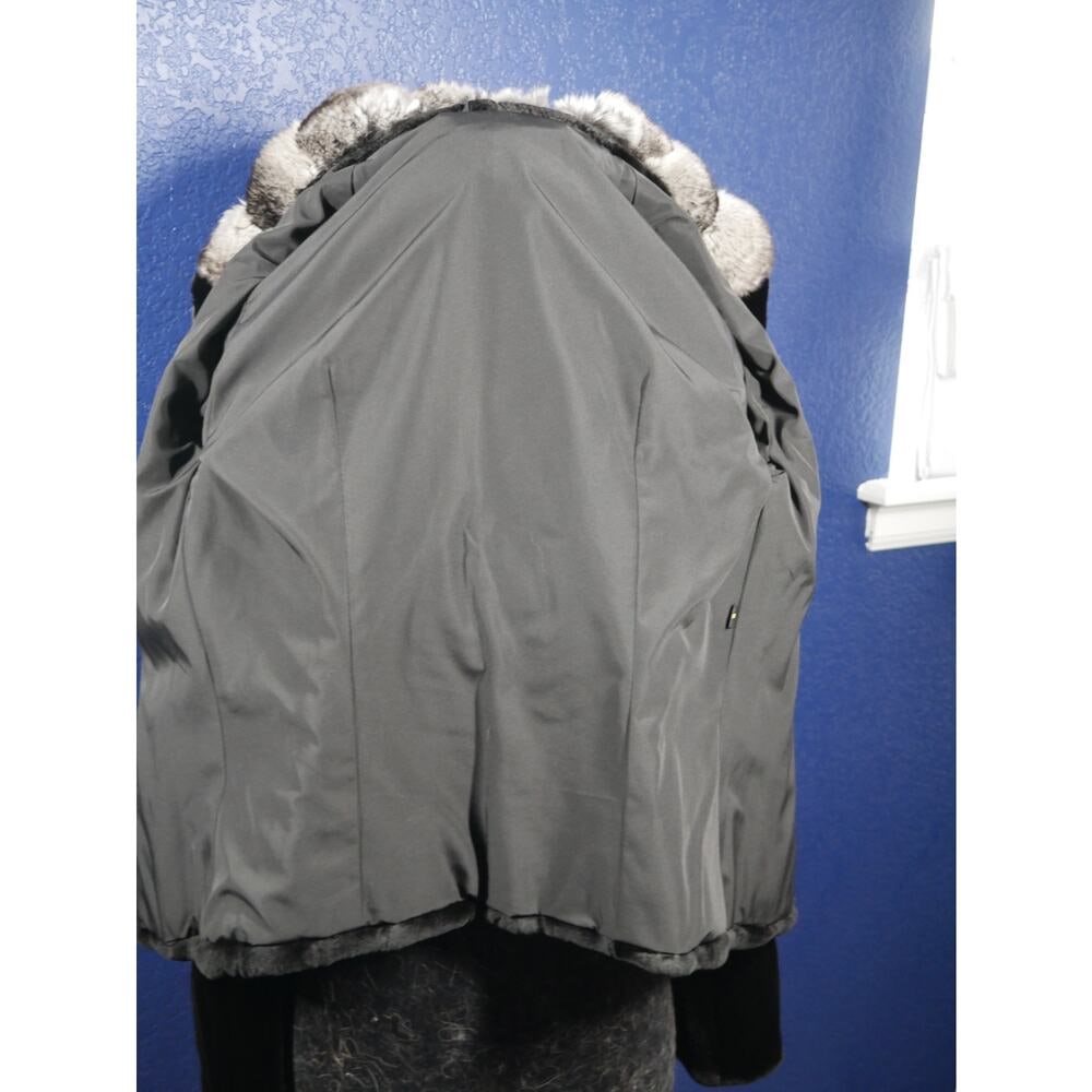Gorgeous Sheared Mink & Chinchilla Fur Coat Jacket - 6