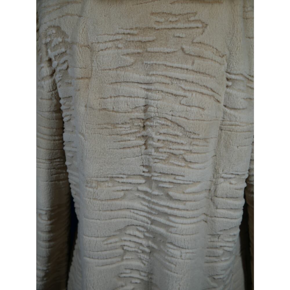 Stunning Buttercream Sheared Mink & Golden Sable Fur Coat Jacket - 5