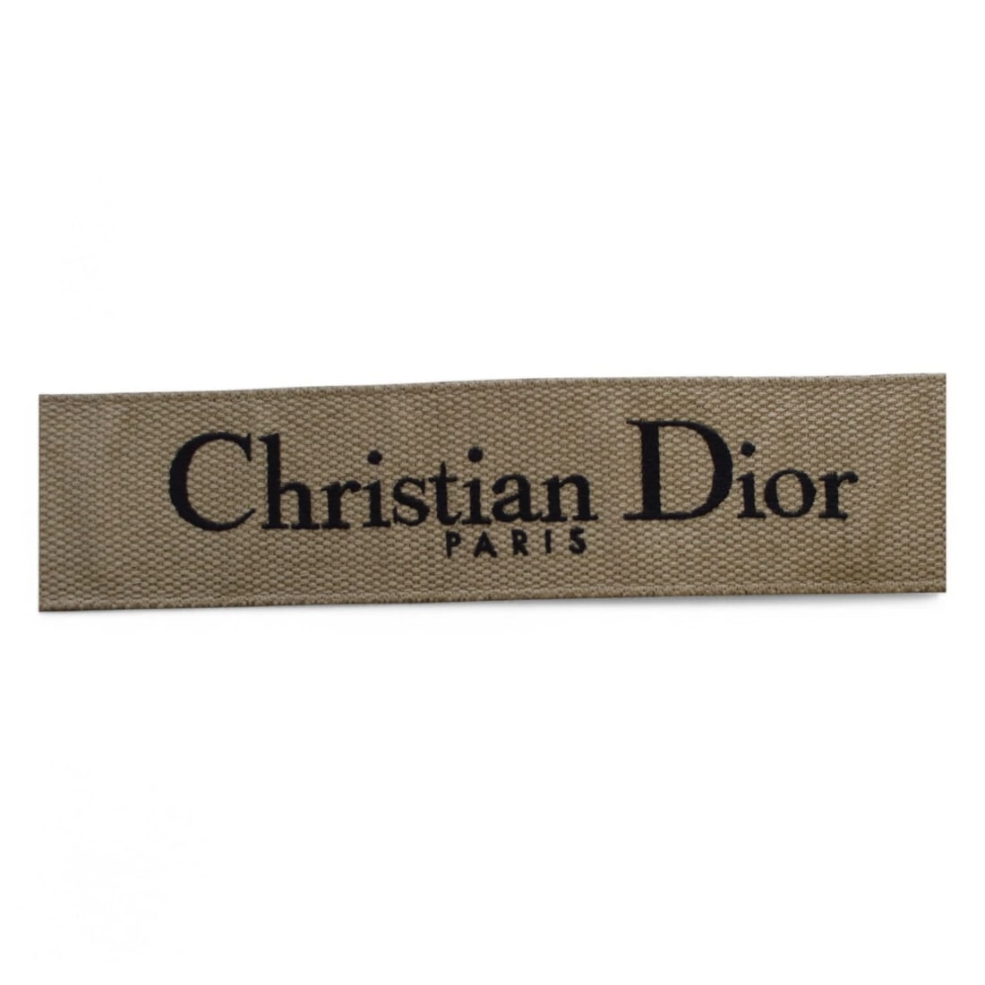 Christian Dior Paris Canvas Embroidered Shoulder Guitar Strap Black Embroidery - 7