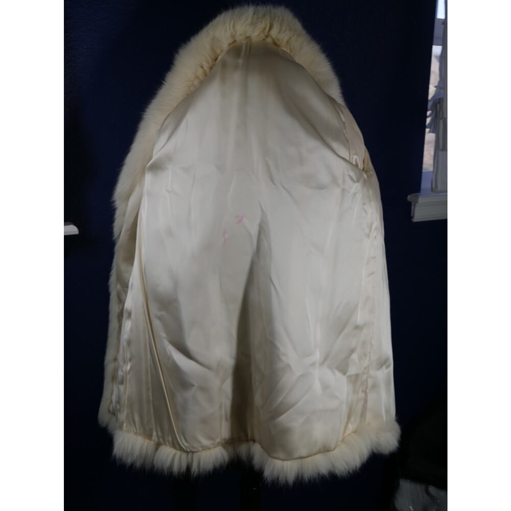 Gorgeous Pearl Fox Fur Coat Jacket Great for Wedding! - 5