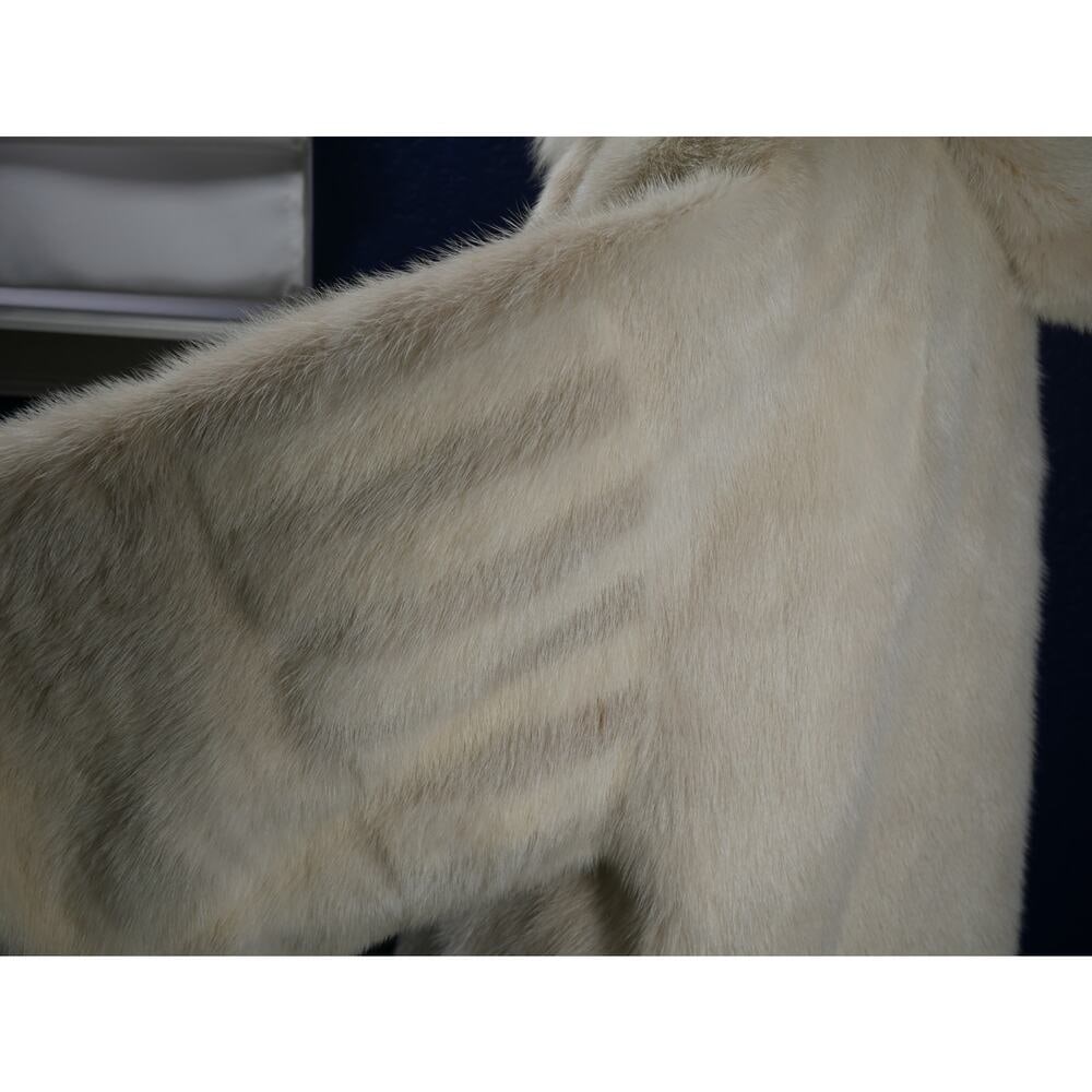 Gorgeous Blush & Pearl Mink & Fox Hooded Bomber Fur Coat Jacket - 4