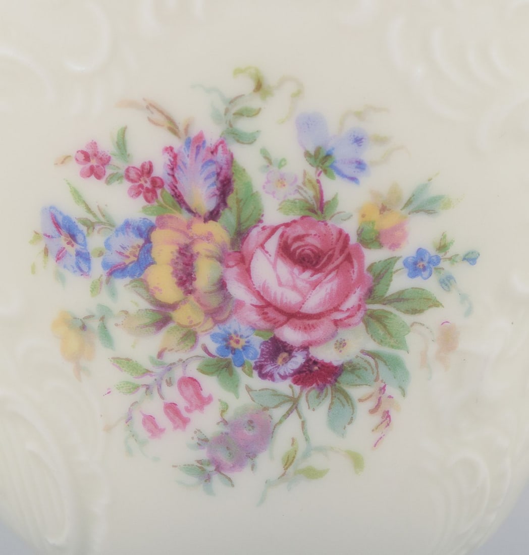 Rosenthal, seven-person "Sanssouci" coffee service. Decorated with polychrome floral motifs. Approx. - 7