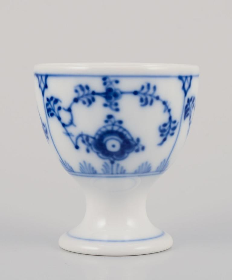 Royal Copenhagen Blue Fluted Half Lace. Six egg cups. Early 20th C. - 8