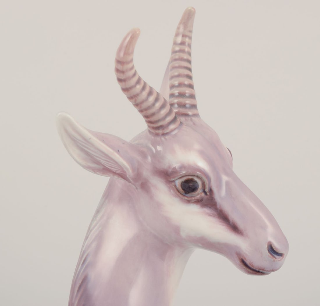 Dahl Jensen porcelain figurine of antelope. - 4