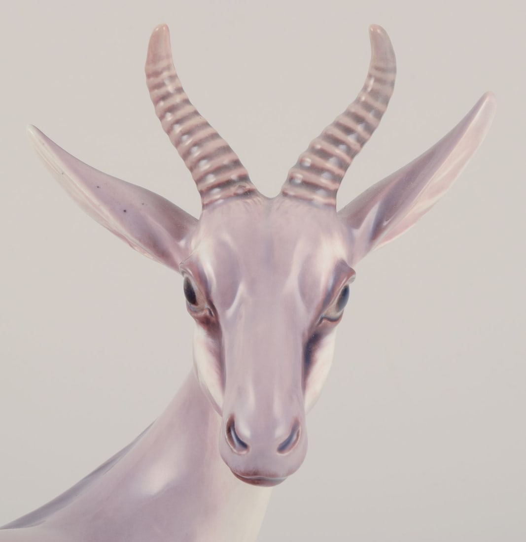 Dahl Jensen porcelain figurine of antelope. - 6