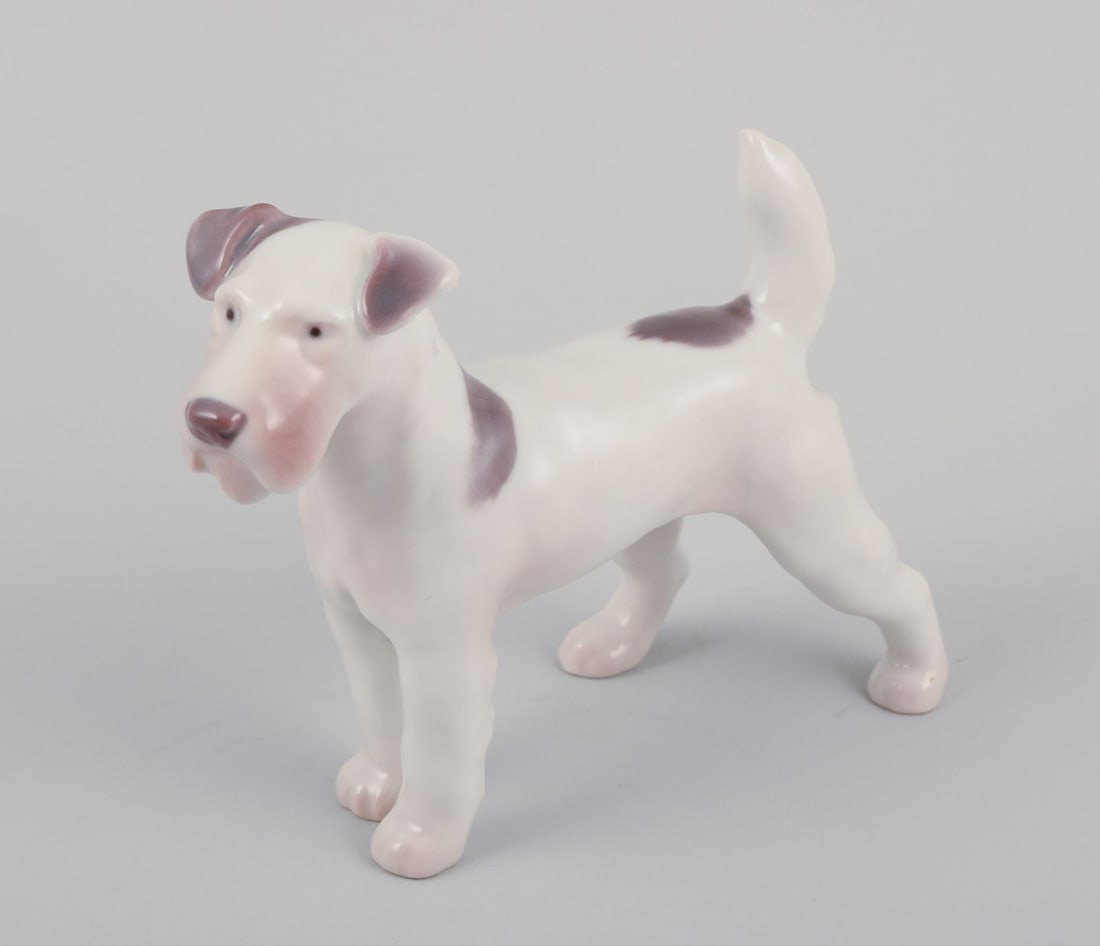 Bing & Grondahl, two porcelain figurines of terriers. 1920s/30s - 7